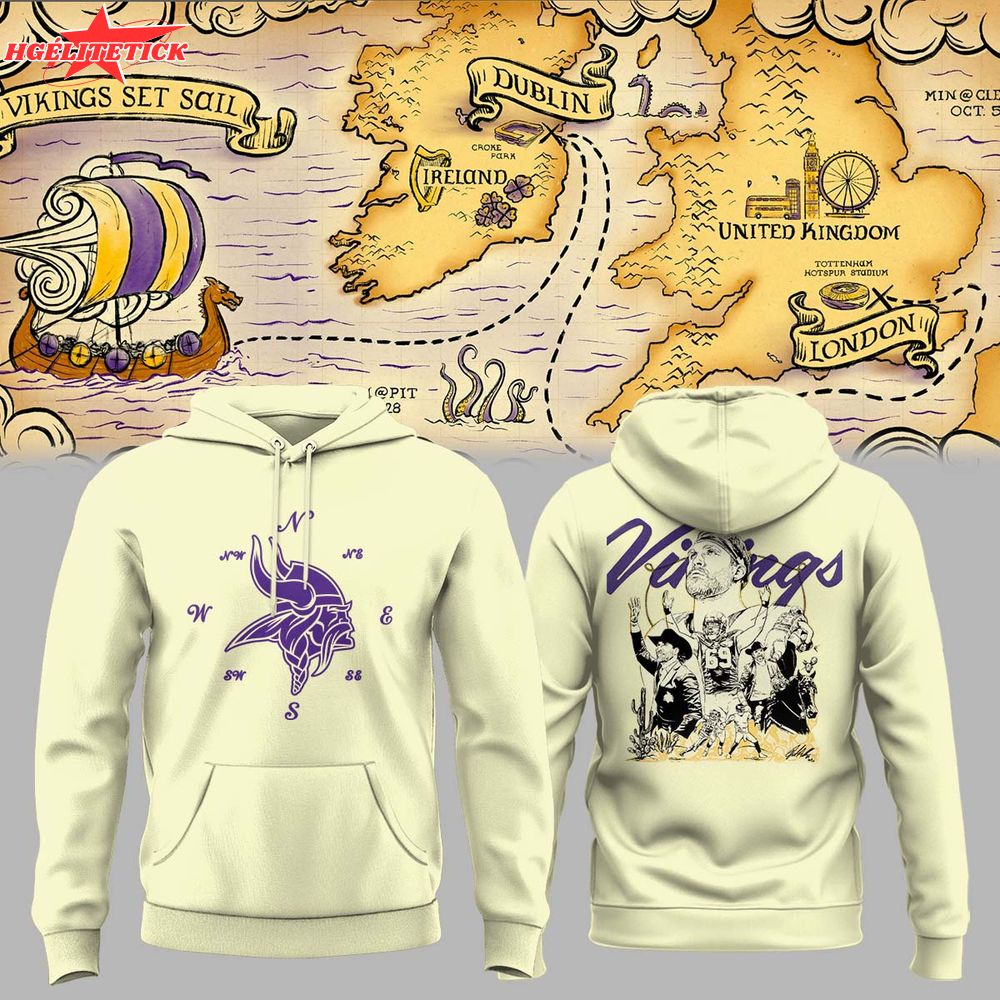 Minnesota Vikings Set Sall Collections White Hoodie Minnesota Vikings Set Sall Collections White Hoodie