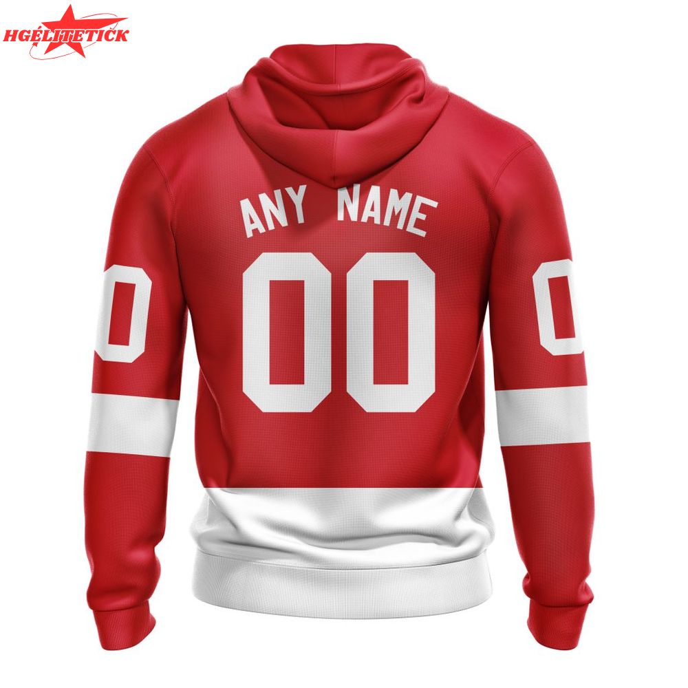 NHL Detroit Red Wings Personalized Home With Centennial Logo Design NHL Detroit Red Wings Personalized Home With Centennial Logo Design