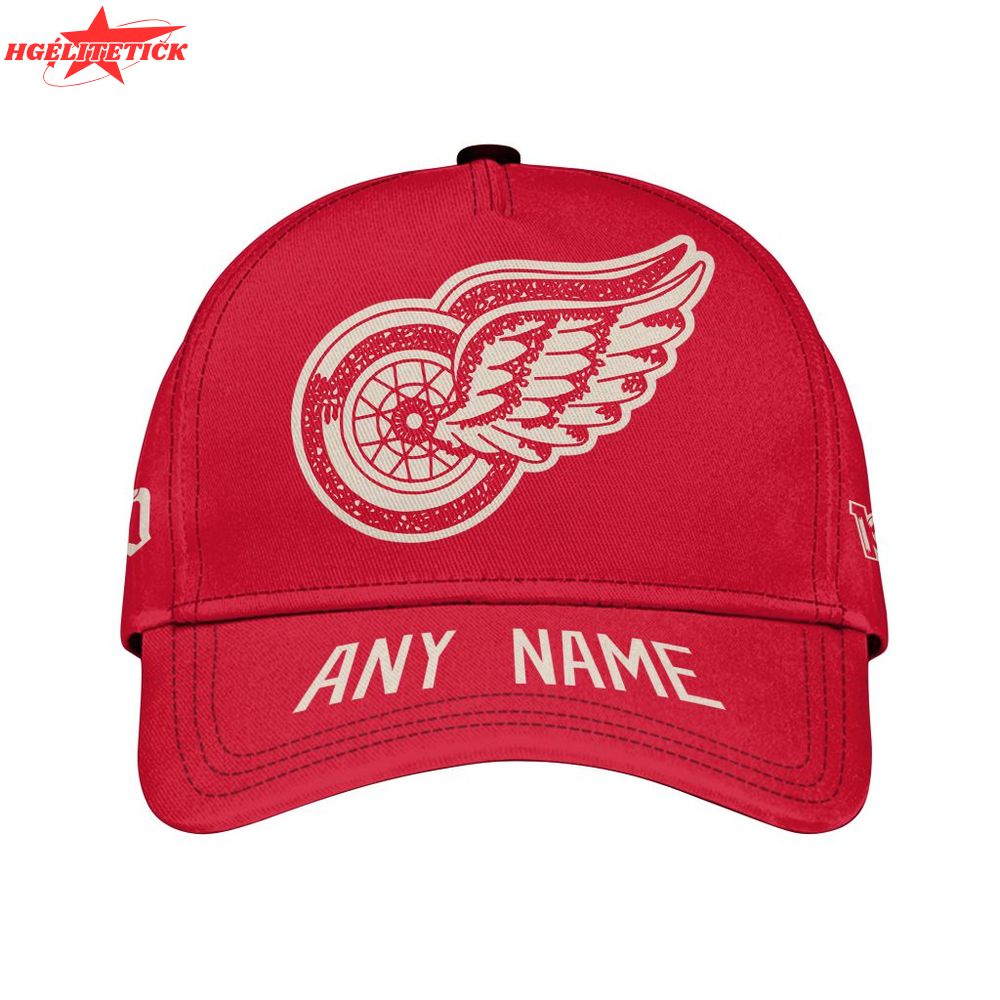 NHL Detroit Red Wings Personalized Name Centennial Classic Cap Design NHL Detroit Red Wings Personalized Name Centennial Classic Cap Design