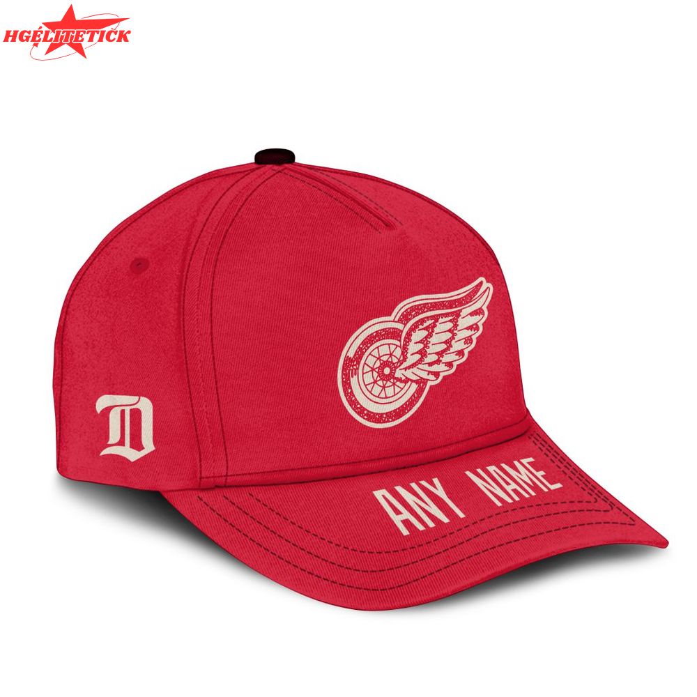 NHL Detroit Red Wings Personalized Name Centennial Classic Cap Design NHL Detroit Red Wings Personalized Name Centennial Classic Cap Design