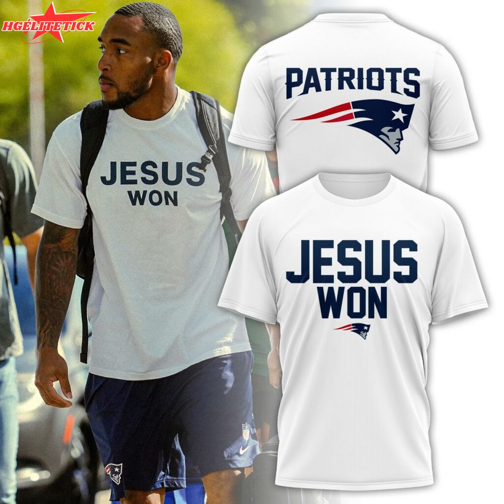 New England Patriots “Jesus Won” Tshirt New England Patriots “Jesus Won” Tshirt