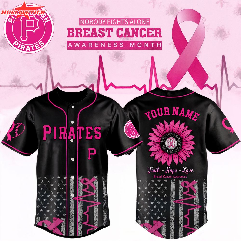 Pittsburgh Pirates x Breast Cancer Awareness Month Edition-3D Baseball Jersey Pittsburgh Pirates x Breast Cancer Awareness Month Edition-3D Baseball Jersey