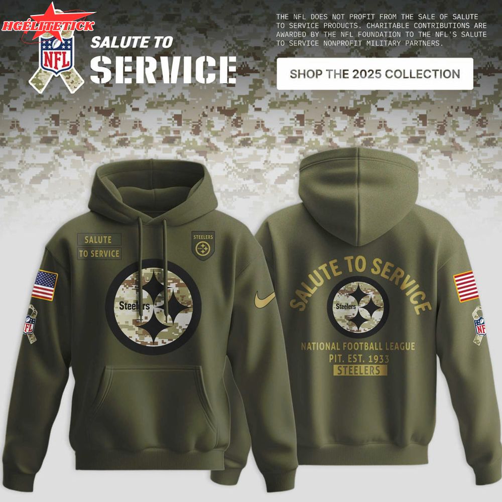 Pittsburgh Steelers 2025 NFL Salute to Service Limited Hoodie Pittsburgh Steelers 2025 NFL Salute to Service Limited Hoodie