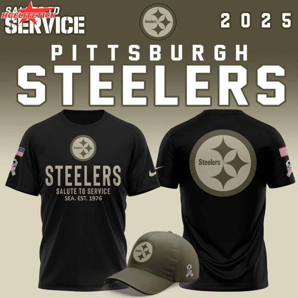 Pittsburgh Steelers NFL Salute To Service T-Shirt 2025-2026 Pittsburgh Steelers NFL Salute To Service T-Shirt 2025-2026