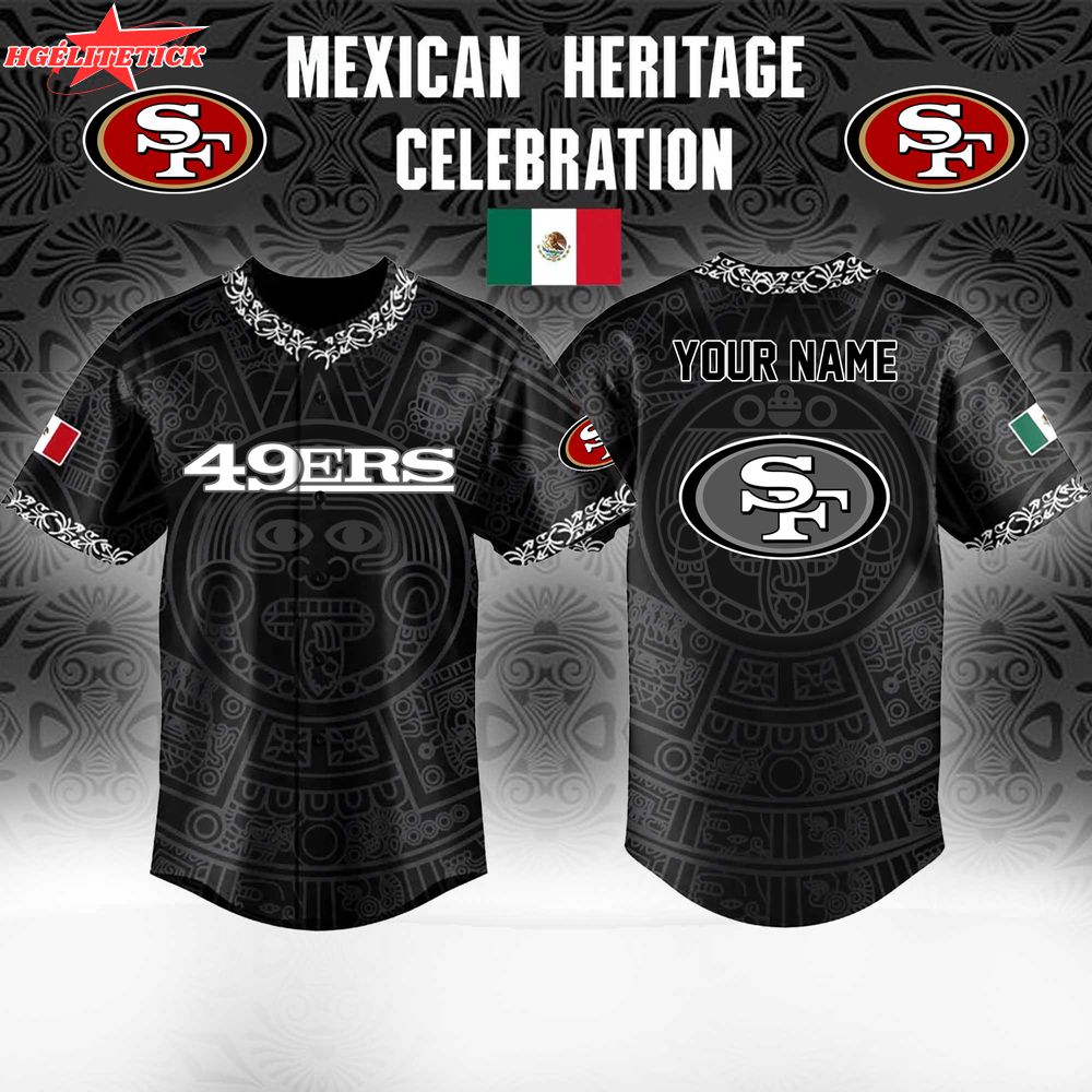 San Francisco 49ers x Mexican Heritage Celebration Jersey-3D Baseball Jersey San Francisco 49ers x Mexican Heritage Celebration Jersey-3D Baseball Jersey