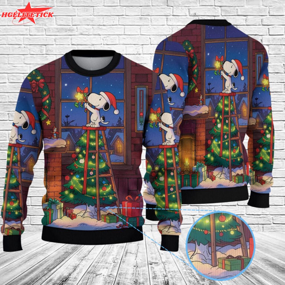 Snoopy Christmas Knitted Sweater Snoopy Christmas Knitted Sweater