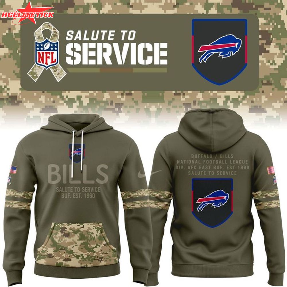 Special New 2025 Salute To Service Buffalo Bills Hoodie Special New 2025 Salute To Service Buffalo Bills Hoodie