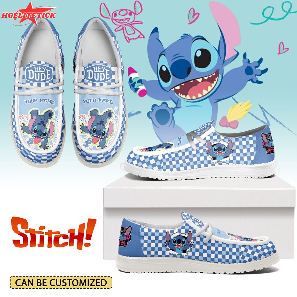 Stitch Personalized Hey Dude Shoes For Men And Women Stitch Personalized Hey Dude Shoes For Men And Women