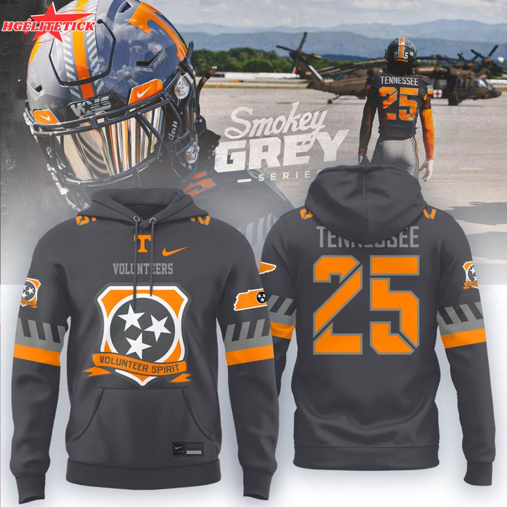 Tennessee Football Smokey Grey Series Uniform 2025 Hoodie Tennessee Football Smokey Grey Series Uniform 2025 Hoodie