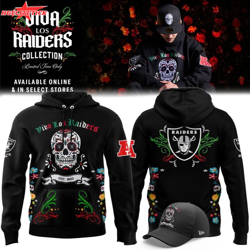 VIVA LOS RAIDERS SUGAR SKULL HOODIE VIVA LOS RAIDERS SUGAR SKULL HOODIE