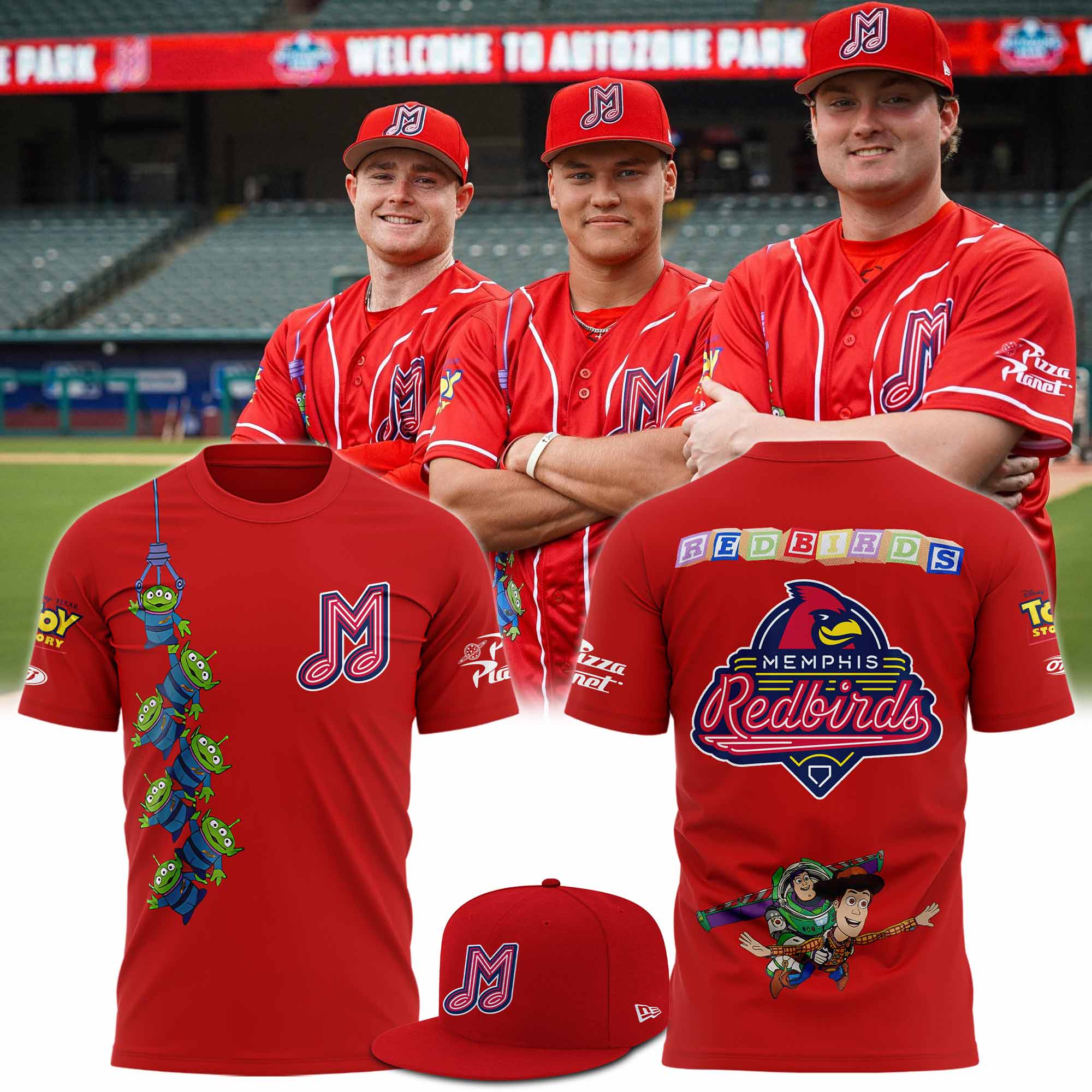 Limited Edition Memphis Redbirds Toy Story T-Shirt 2025 Limited Edition Memphis Redbirds Toy Story T-Shirt 2025