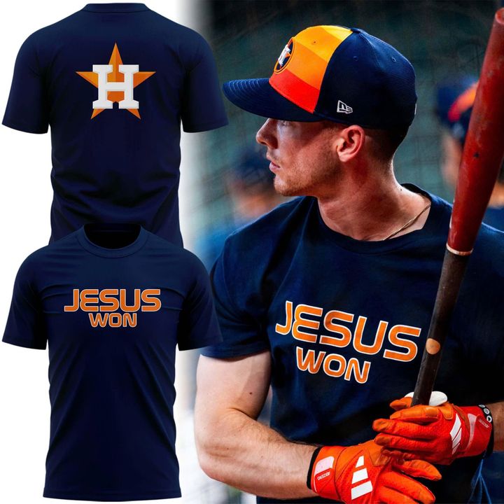 Houston Astros "Jesus Won" T-shirt - Limited Edition Houston Astros "Jesus Won" T-shirt - Limited Edition
