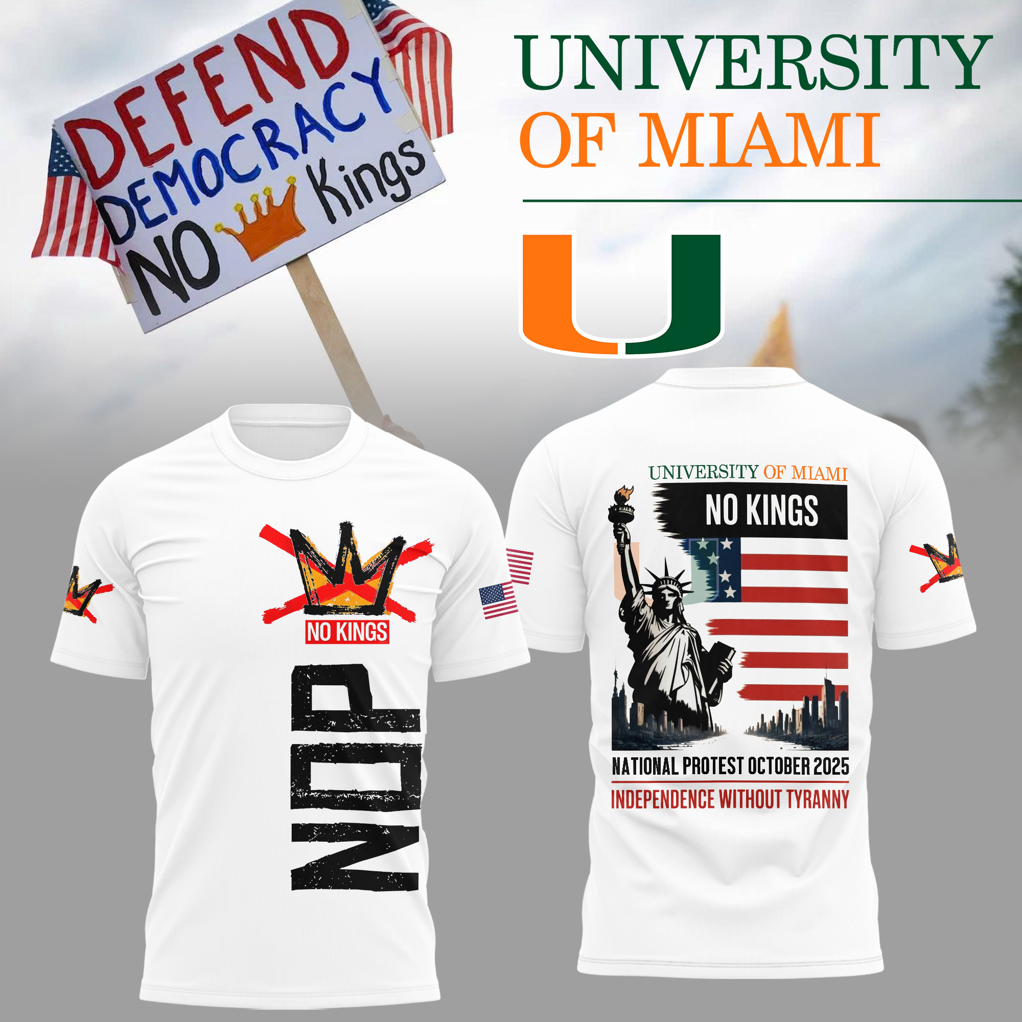 No King – University Of Miami Shirt No King – University Of Miami Shirt