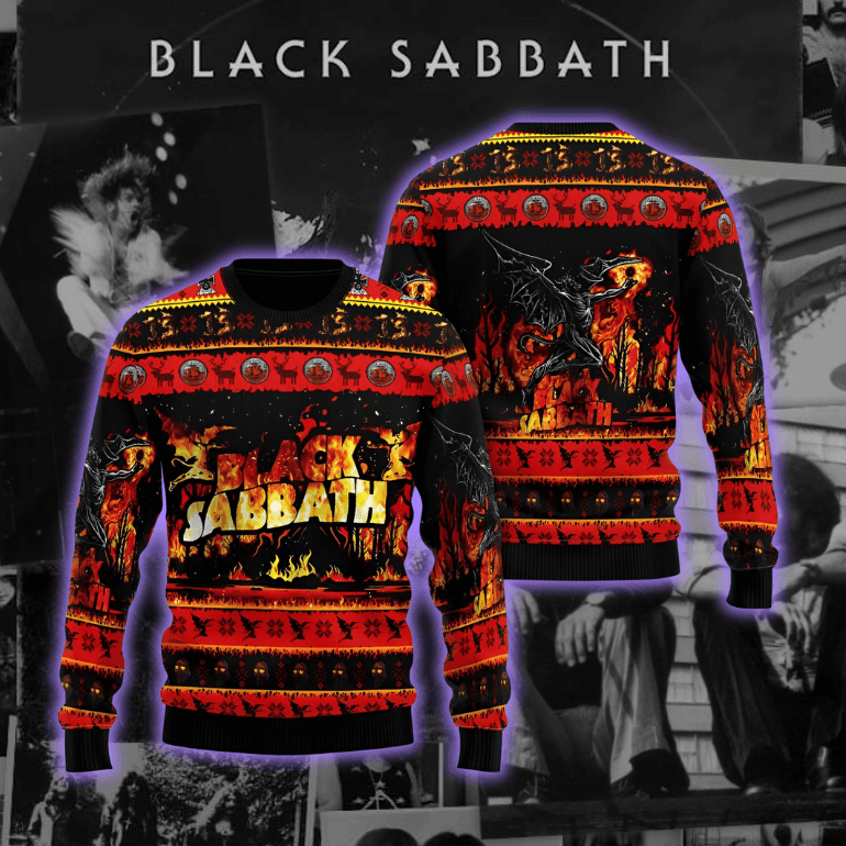 Black Sabbath Ugly Christmas Sweater Black Sabbath Ugly Christmas Sweater