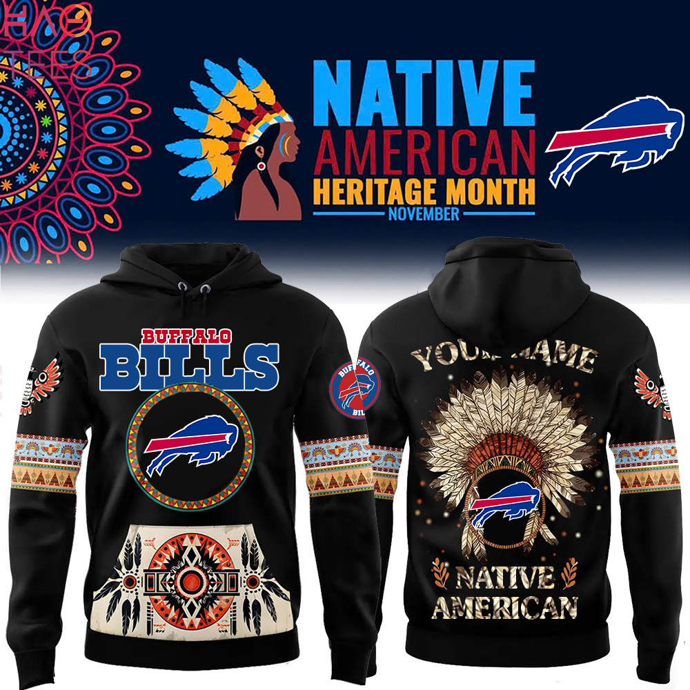 Buffalo Bills x Native American Heritage-3D Unisex Hoodie Buffalo Bills x Native American Heritage-3D Unisex Hoodie