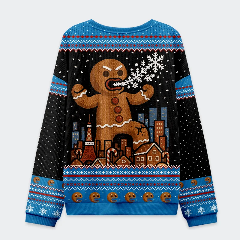 Gingerbread Monster Christmas Ugly Sweat Gingerbread Monster Christmas Ugly Sweat