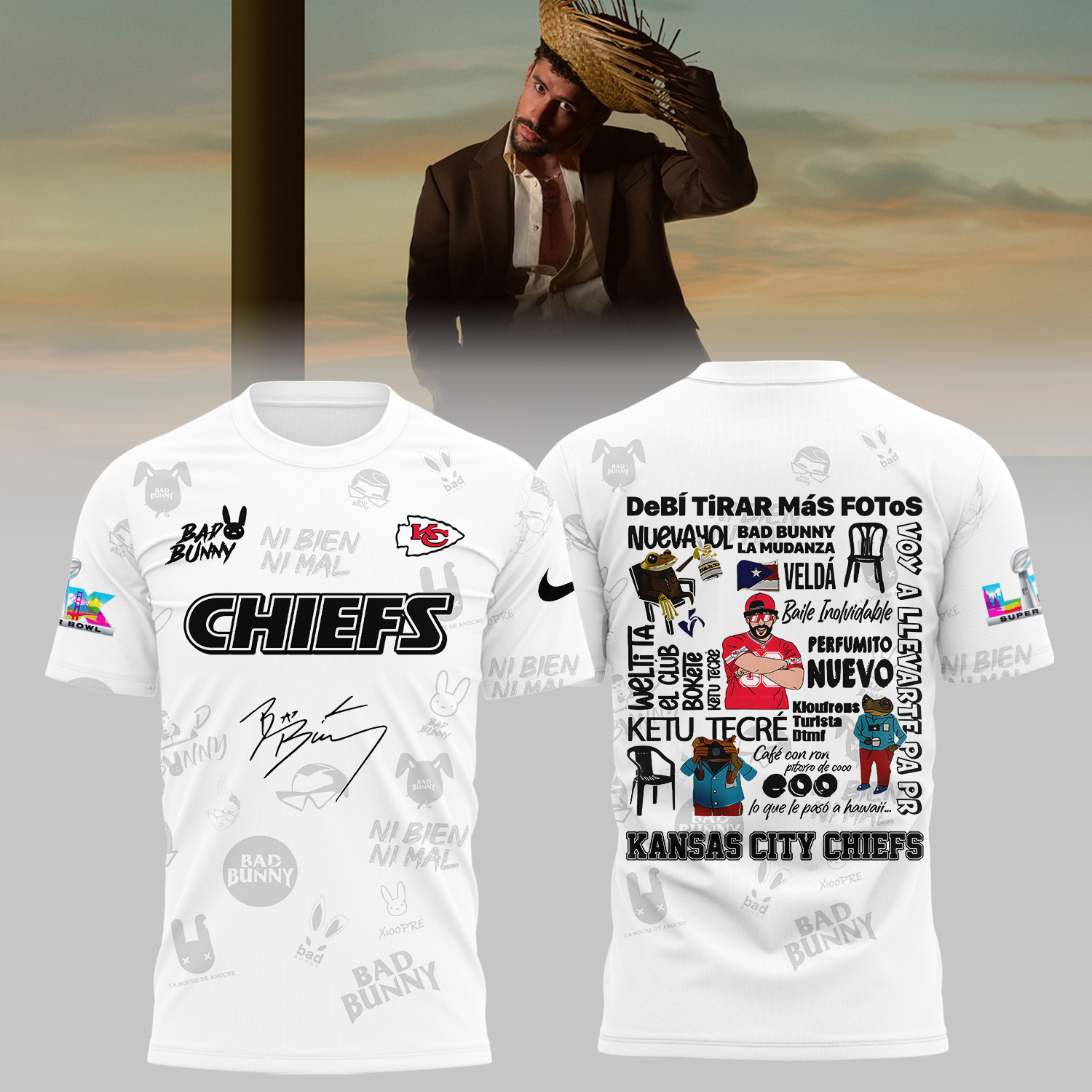Kansas City Chiefs Bad Bunny Limited Edition Shirt Kansas City Chiefs Bad Bunny Limited Edition Shirt