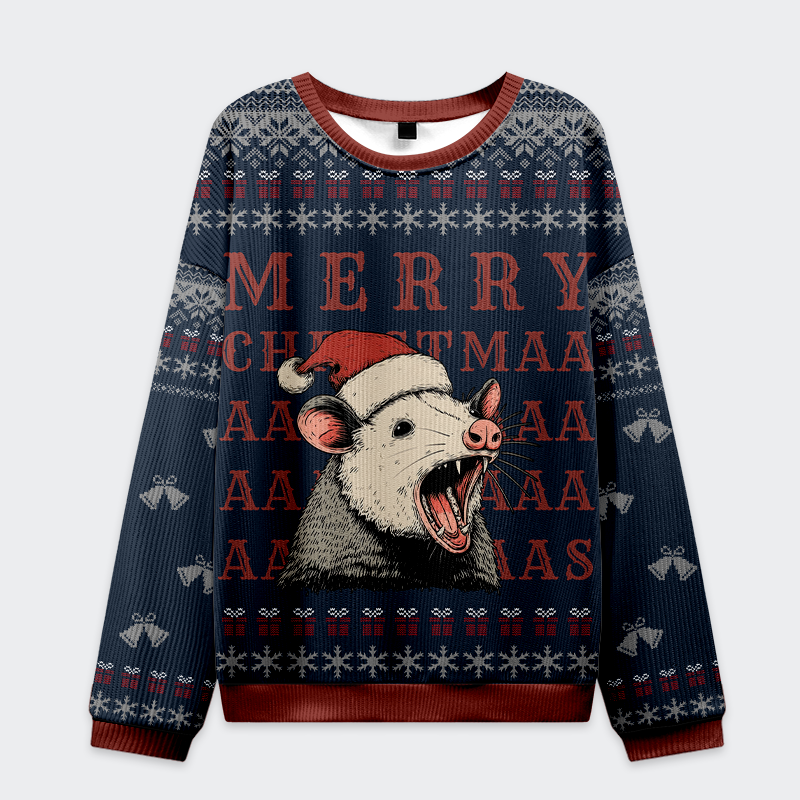 Opossum Holiday Cheer Christmas Ugly Sweat Opossum Holiday Cheer Christmas Ugly Sweat