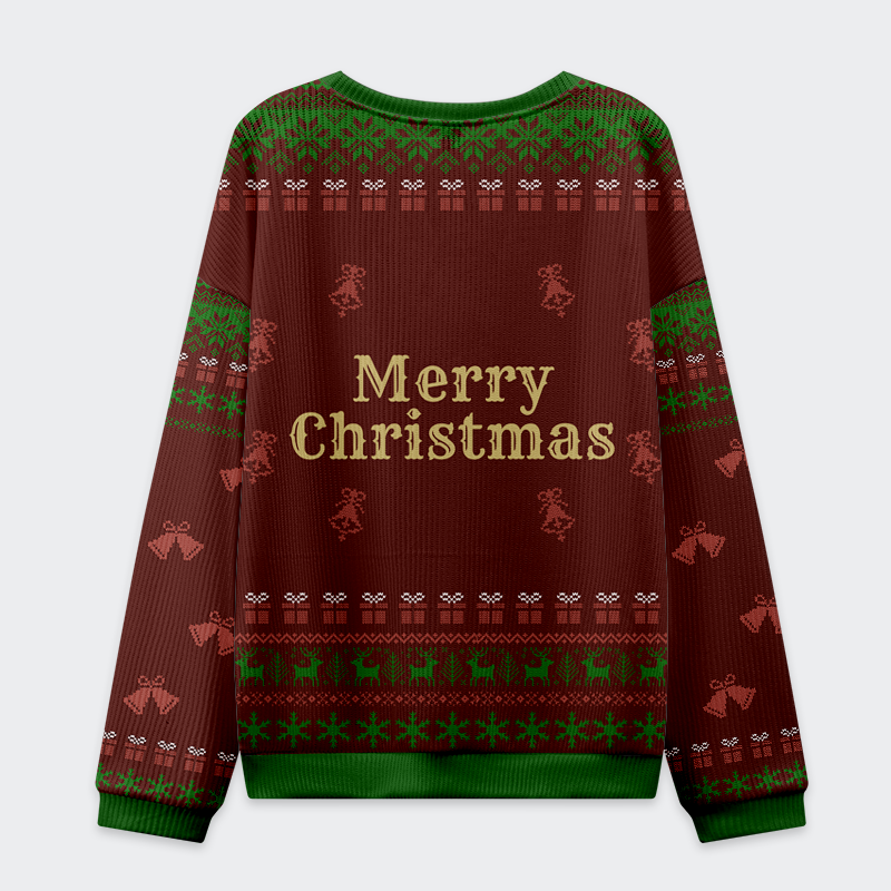 Don't Mess with Rudolph Christmas Ugly Sweat Don't Mess with Rudolph Christmas Ugly Sweat