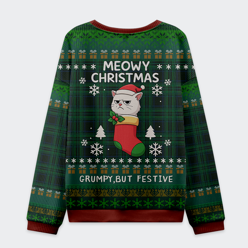 Meowy & Grumpy Festive Christmas Ugly Sweat Meowy & Grumpy Festive Christmas Ugly Sweat
