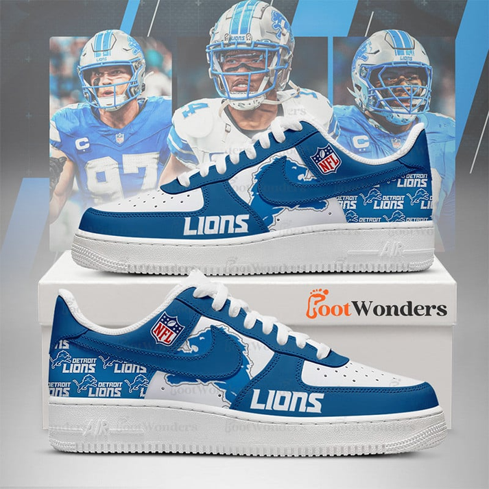 Detroit Lions | Premium AF1 Shoes Limited Edition 2025 Detroit Lions | Premium AF1 Shoes Limited Edition 2025