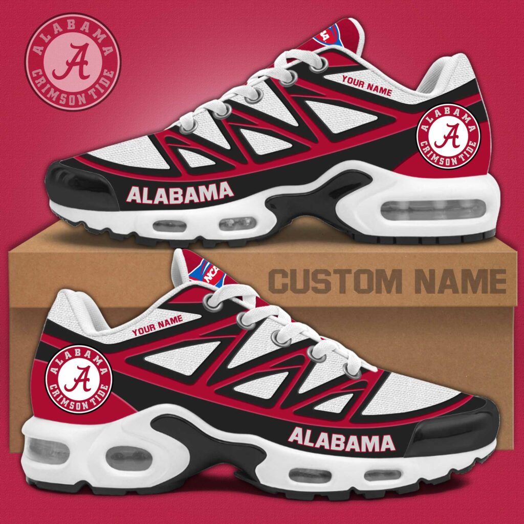 Crimson Tide Football Air Max Plus Custom Sneakers Crimson Tide Football Air Max Plus Custom Sneakers