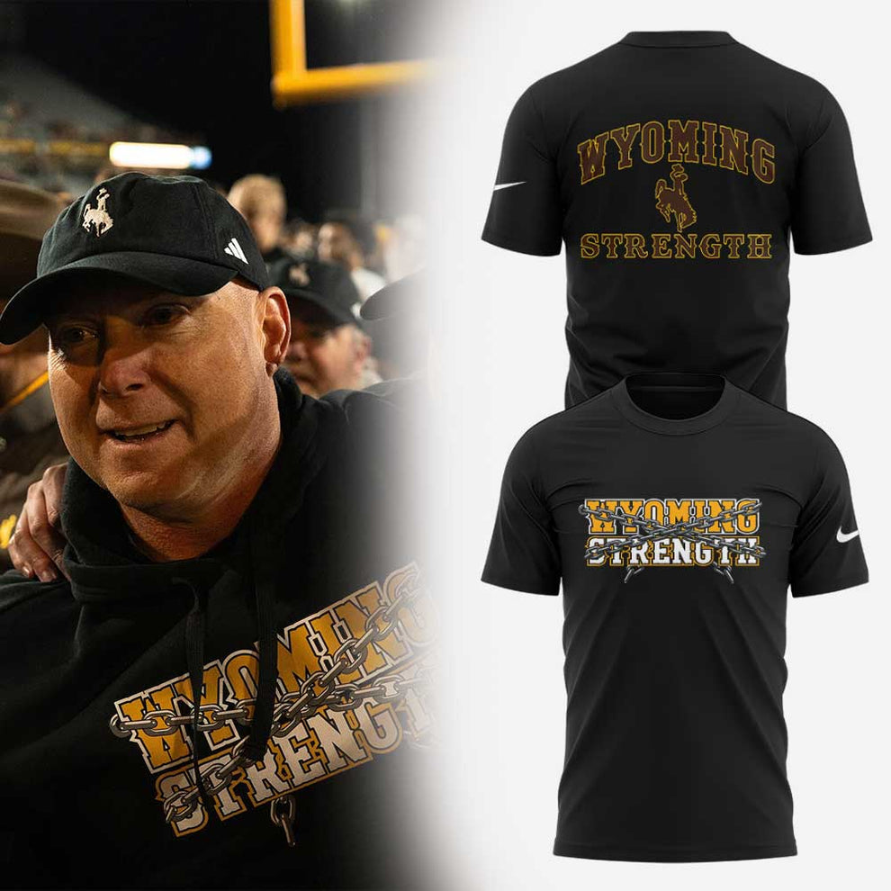 Wyoming Cowboy Strength Limited 2025 Combo Shirt Wyoming Cowboy Strength Limited 2025 Combo Shirt