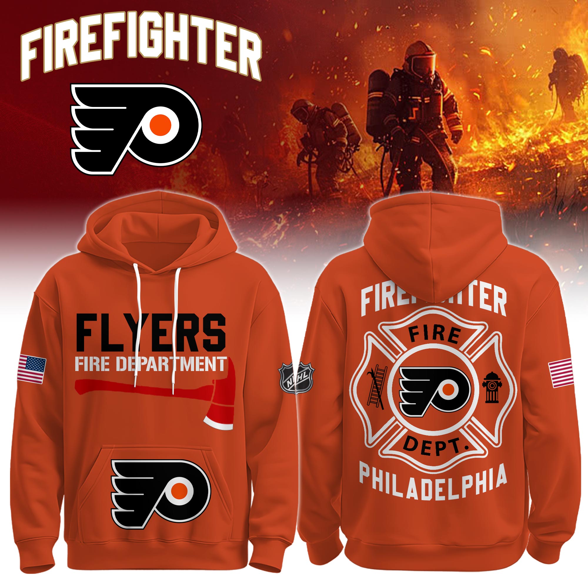 PF x Firefighter Tribute Hoodie 2025 PF x Firefighter Tribute Hoodie 2025