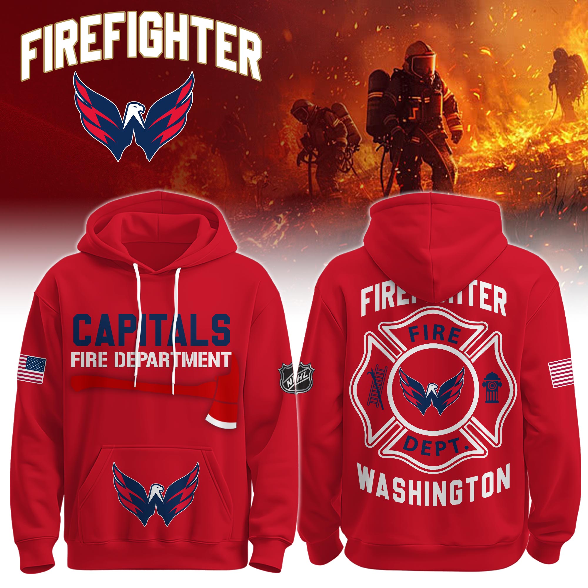WC x Firefighter Tribute Hoodie 2025 WC x Firefighter Tribute Hoodie 2025