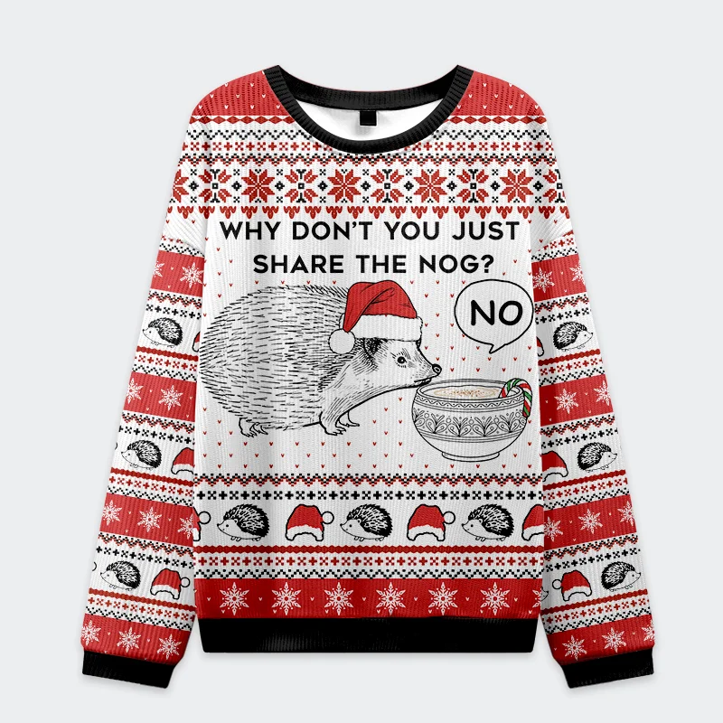 Hedgehog Rejection Christmas Ugly Sweat Hedgehog Rejection Christmas Ugly Sweat