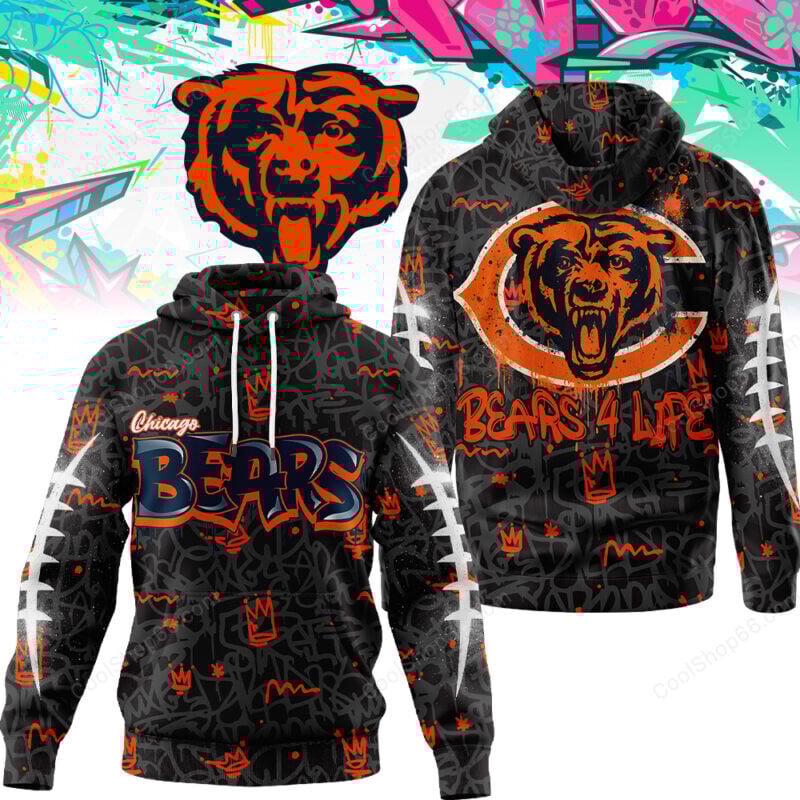 Chicago Bears Graffiti For Life Design Shirts Chicago Bears Graffiti For Life Design Shirts