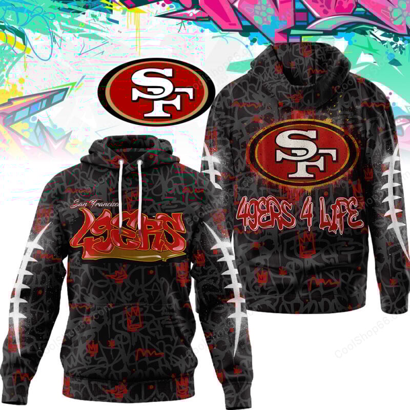 San Francisco 49ers Graffiti For Life Design Shirts San Francisco 49ers Graffiti For Life Design Shirts