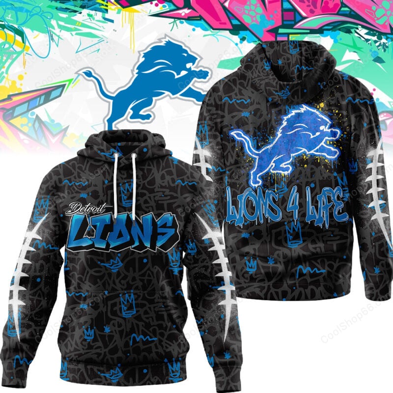 Detroit Lions Graffiti For Life Design Shirts Detroit Lions Graffiti For Life Design Shirts