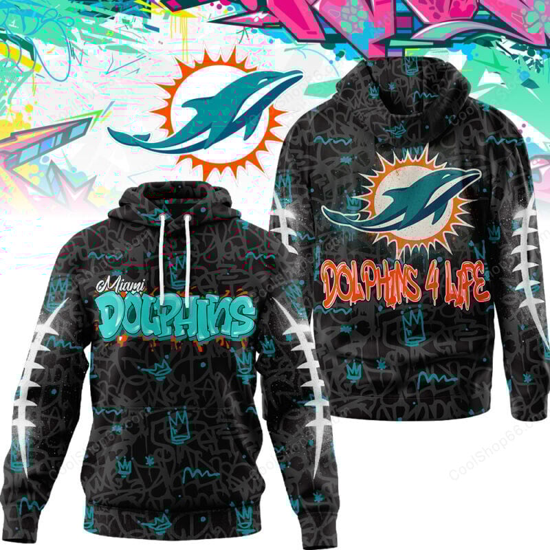 Miami Dolphins Graffiti For Life Design Shirts Miami Dolphins Graffiti For Life Design Shirts