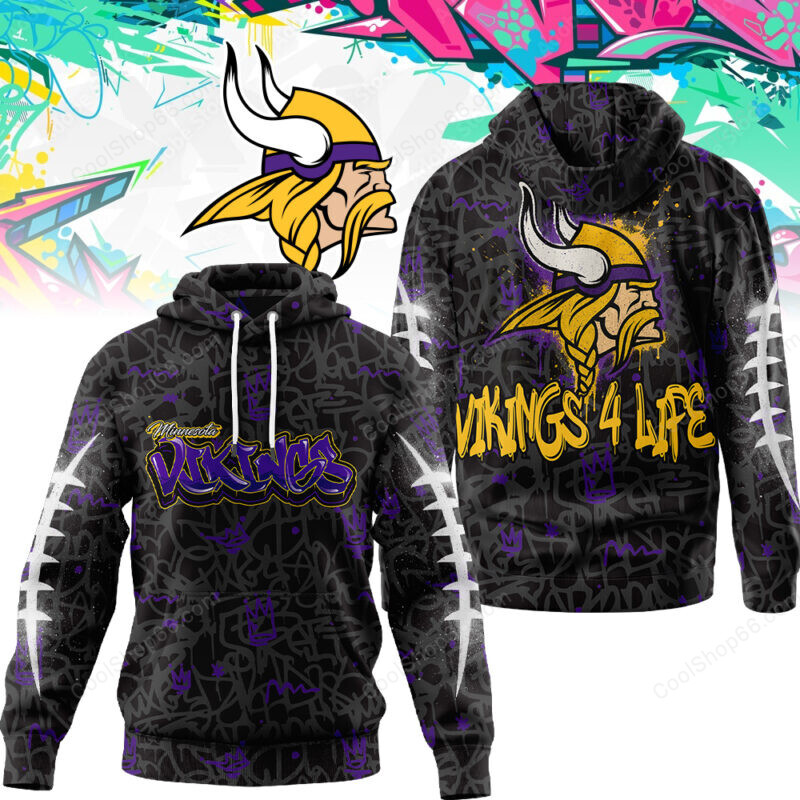 Minnesota Vikings Graffiti For Life Design Shirts Minnesota Vikings Graffiti For Life Design Shirts