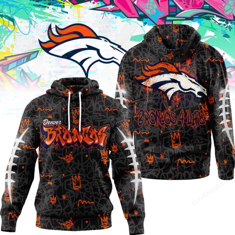 Denver Broncos Graffiti For Life Design Shirts Denver Broncos Graffiti For Life Design Shirts