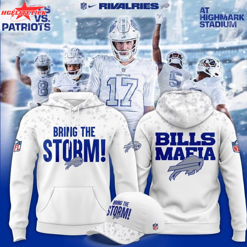 Buffalo Bills "Bring The Storm" Limited Hoodie - White Buffalo Bills "Bring The Storm" Limited Hoodie - White