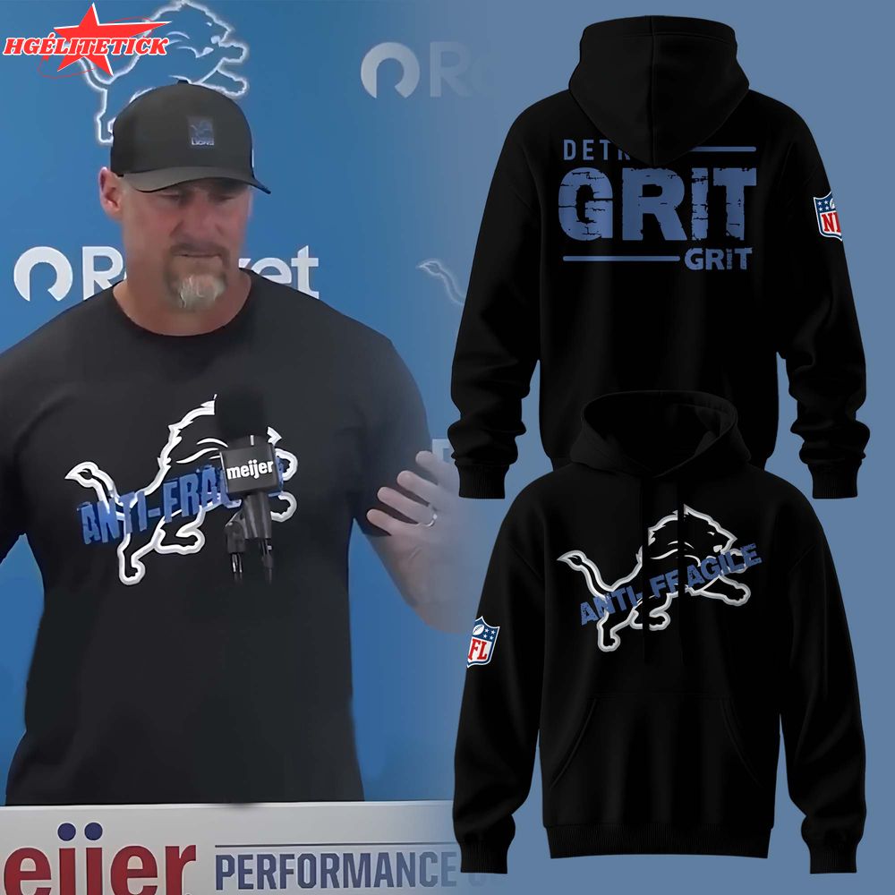 FDan Campbell Detroit Lions Anti- Fragile Black Hoodie FDan Campbell Detroit Lions Anti- Fragile Black Hoodie