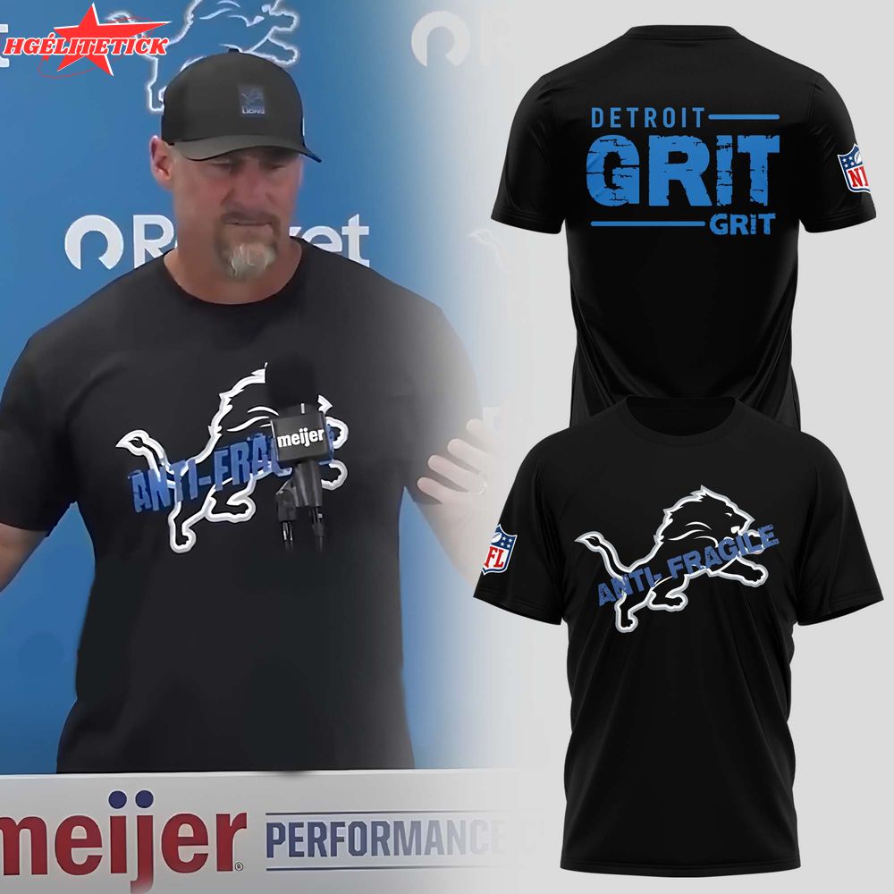 FDan Campbell Detroit Lions Anti- Fragile Black Tshirt FDan Campbell Detroit Lions Anti- Fragile Black Tshirt