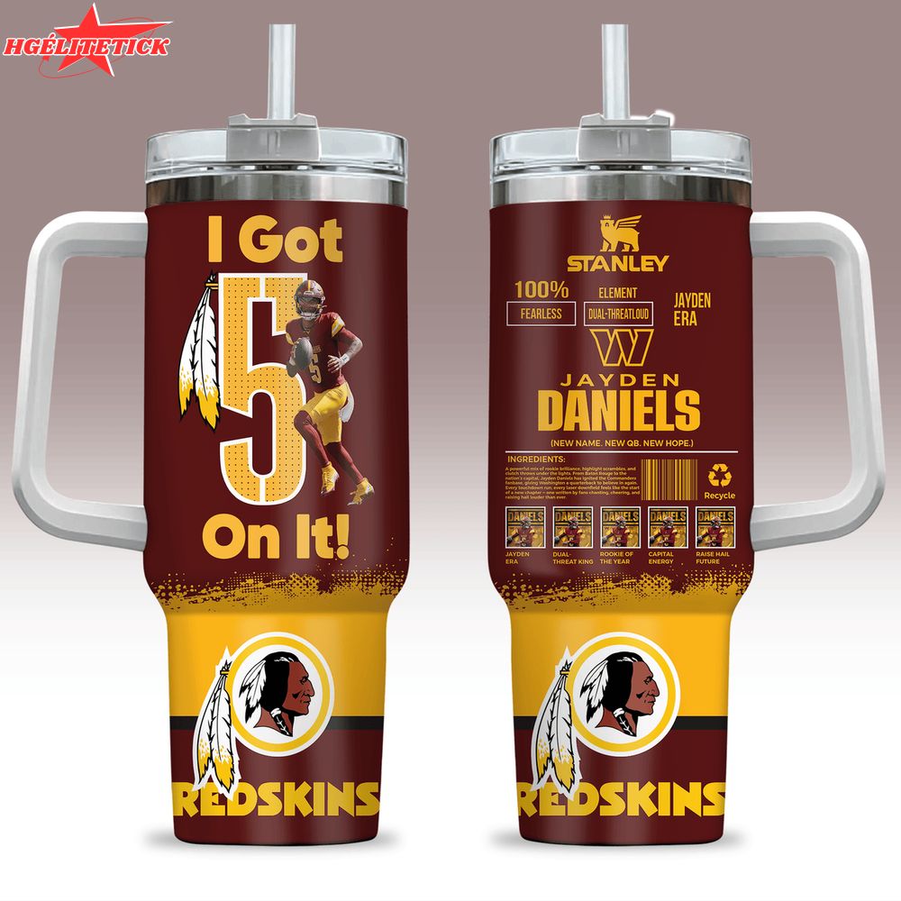 J.D 5 Washington Football Tumbler 40oz J.D 5 Washington Football Tumbler 40oz