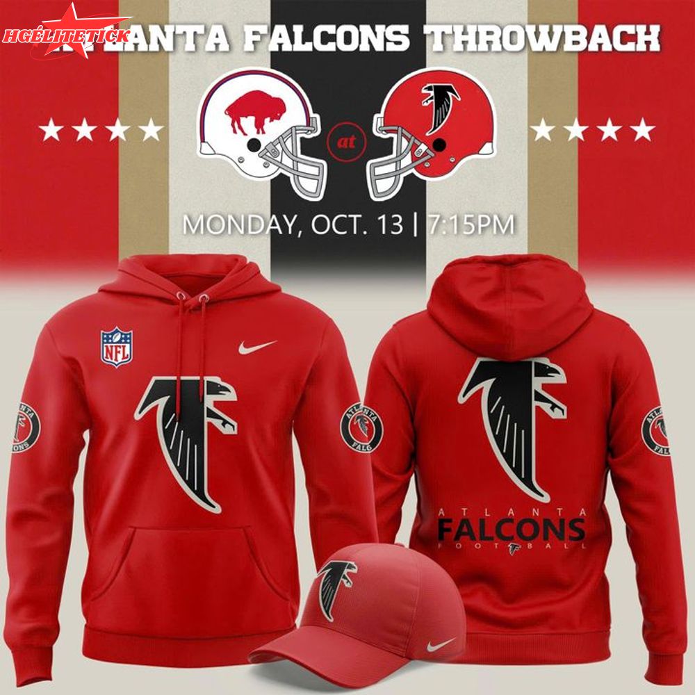 Limited Edition Atlanta Falcons 2025 Classic Logo Hoodie-RED Limited Edition Atlanta Falcons 2025 Classic Logo Hoodie-RED