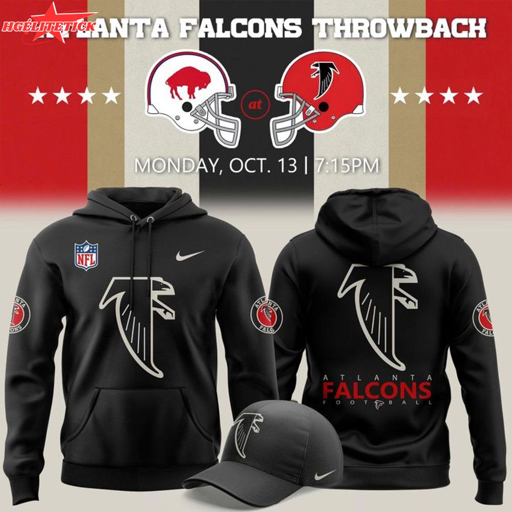 Limited Edition Atlanta Falcons 2025 Classic Logo Hoodie-black Limited Edition Atlanta Falcons 2025 Classic Logo Hoodie-black