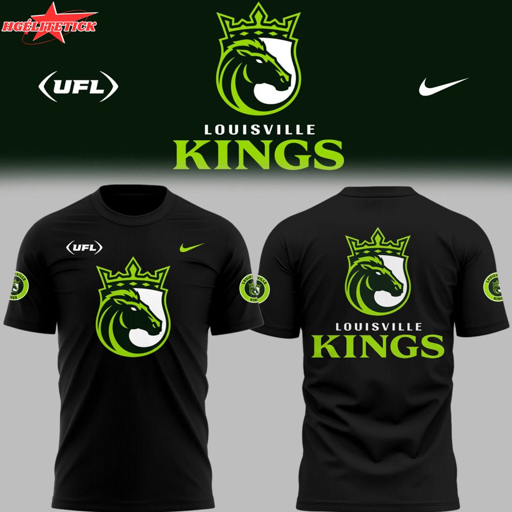 Limited Edition Louisville Kings Football Black TShirt Limited Edition Louisville Kings Football Black TShirt