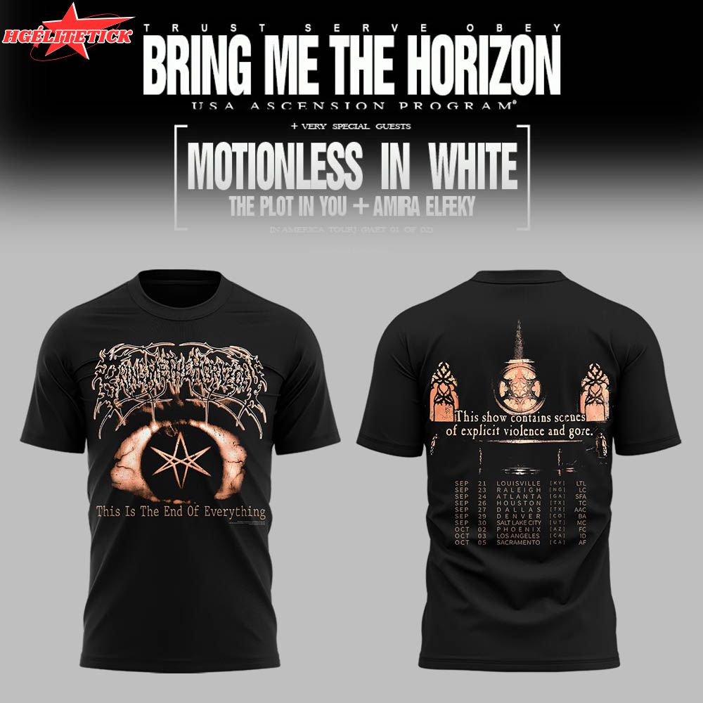 Limited Edition Tour USA Ascension Program+ 2025 TShirt Limited Edition Tour USA Ascension Program+ 2025 TShirt