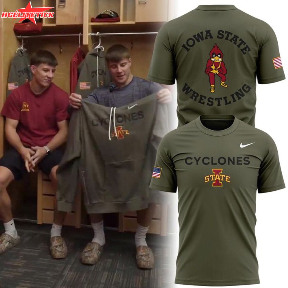 Limited edition Veterans Day t-shirt from the Iowa State Wrestling. Limited edition Veterans Day t-shirt from the Iowa State Wrestling.