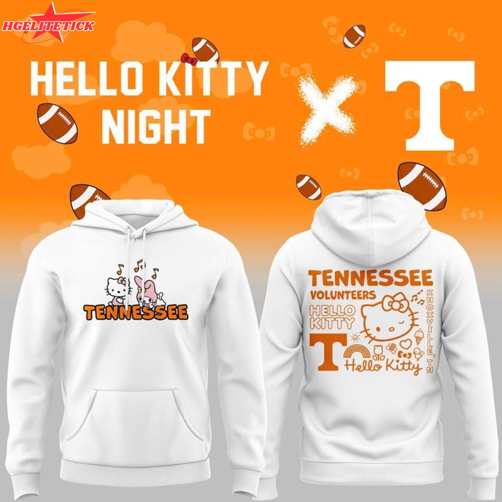 Special Edition Tennessee Football x Hello Kitty Hoodie 2025 Special Edition Tennessee Football x Hello Kitty Hoodie 2025