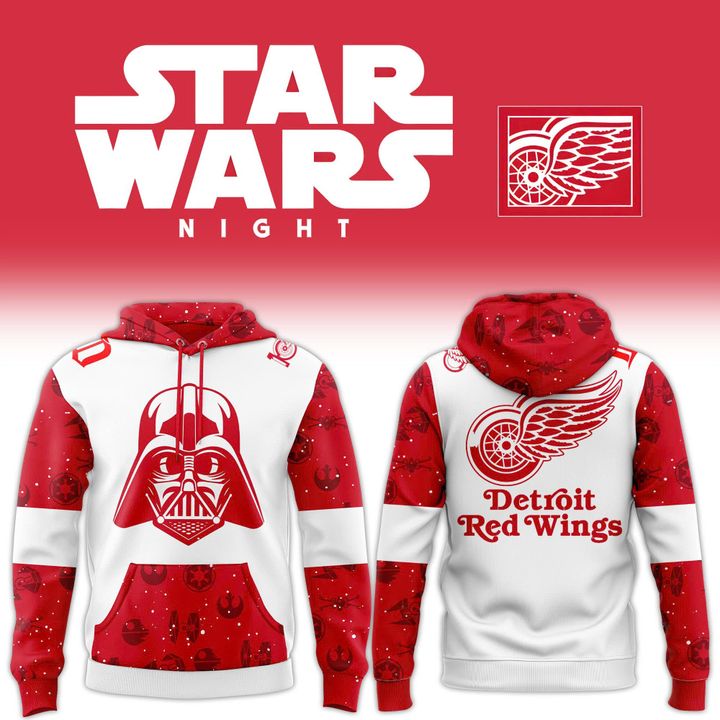 Detroit Red Wings Hoodie x Star Wars New 2025-2026 Hoodie Detroit Red Wings Hoodie x Star Wars New 2025-2026 Hoodie