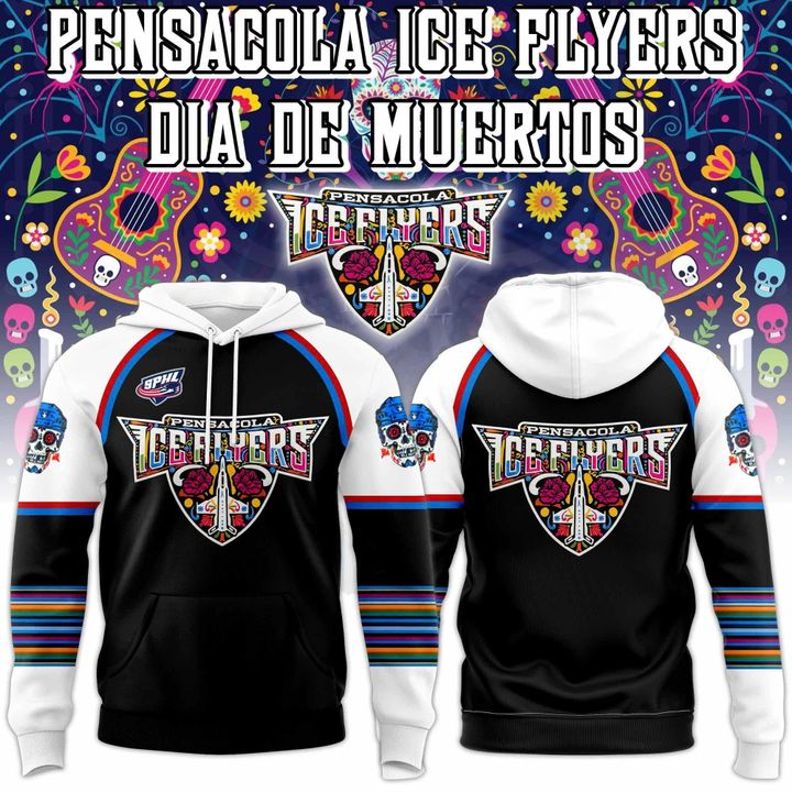 Pensacola Ice Flyers "November 1 at our Day of the Dead Night" Hoodie Pensacola Ice Flyers "November 1 at our Day of the Dead Night" Hoodie