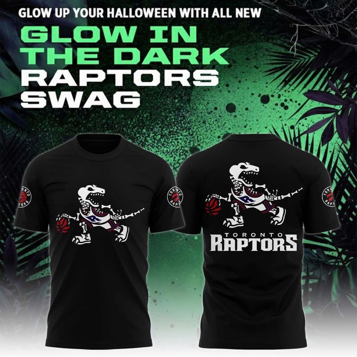 Toronto Raptors Glow Up Halloween T-Shirt Toronto Raptors Glow Up Halloween T-Shirt