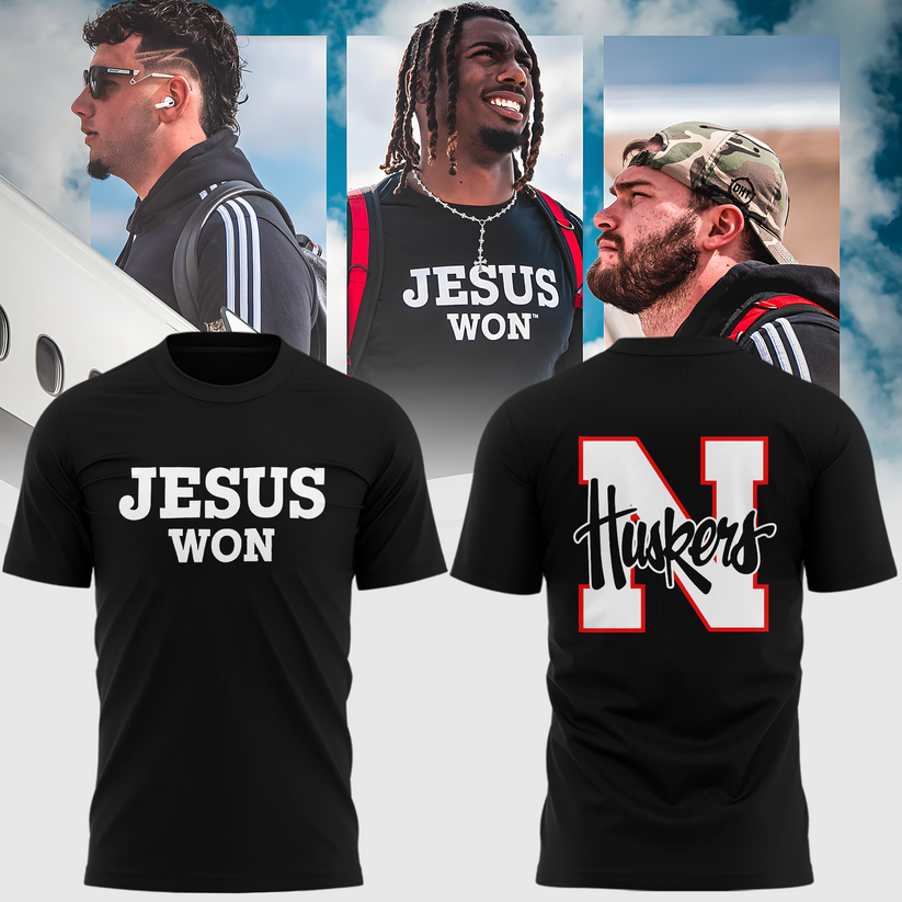 Exclusive Version Nebraska Football Jesus Won Tshirt 2025 Exclusive Version Nebraska Football Jesus Won Tshirt 2025